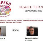 NEWSLETTER N° 32 – SEPTEMBRE 2022